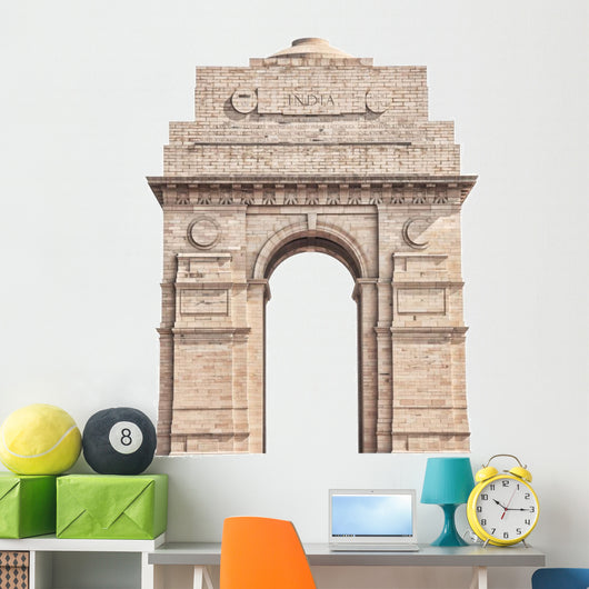 India Gate White Wall Decal
