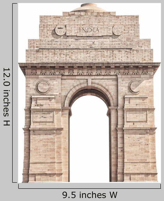 India Gate White Wall Decal