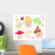 Cute Fairy Princess Flowers Bug and Animal Wall Decal
