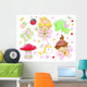 Cute Fairy Princess Flowers Bug and Animal Wall Decal