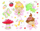 Cute Fairy Princess Flowers Bug and Animal Wall Decal
