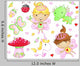 Cute Fairy Princess Flowers Bug and Animal Wall Decal