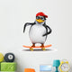 Penguin Skateboard Wall Decal