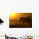 African Elephant at Sunrise Wall Mural