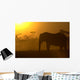 African Elephant at Sunrise Wall Mural