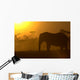 African Elephant at Sunrise Wall Mural
