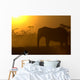 African Elephant at Sunrise Wall Mural