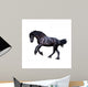 Black Friesian Stallion Gallop