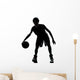 Basketball Player Silhouette Wall Mural