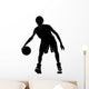 Basketball Player Silhouette Wall Mural