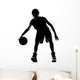 Basketball Player Silhouette Wall Mural