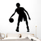Basketball Player Silhouette Wall Mural