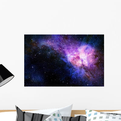 Starry Deep Outer Space shown on a wall