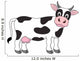 Funny Cow Cartoon Wall Decal