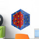 Nano particles in hexagonal cross section Wall Decal