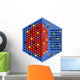 Nano particles in hexagonal cross section Wall Decal