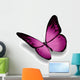 Violet Butterfly White Wall Decal