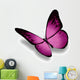 Violet Butterfly White Wall Decal