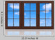 3D Closed Plastic Window Wall Decal