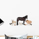 Group of Farm Animals Wall Decal