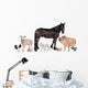 Group of Farm Animals Wall Decal