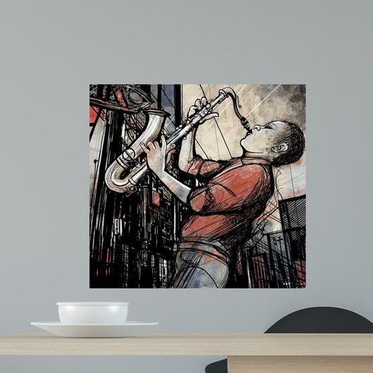 Saxophone Player Street Night