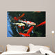 Koi Carps Swimming Pond
