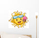 Sun Holding a Popsicle Wall Decal