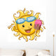 Sun Holding a Popsicle Wall Decal