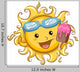 Sun Holding a Popsicle Wall Decal