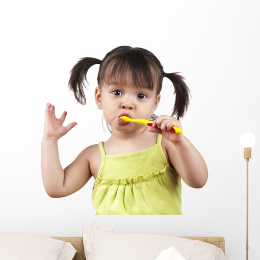 Brushing Teeth Wall Mural
