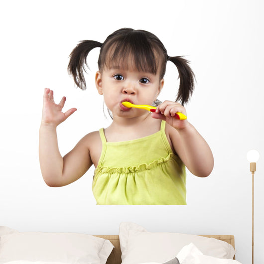 Brushing Teeth Wall Mural