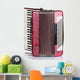 Retro Accordion White Wall Decal