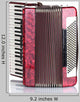 Retro Accordion White Wall Decal