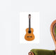 acoustic guitar on white background Wall Mural