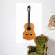 acoustic guitar on white background Wall Mural
