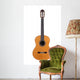 acoustic guitar on white background Wall Mural