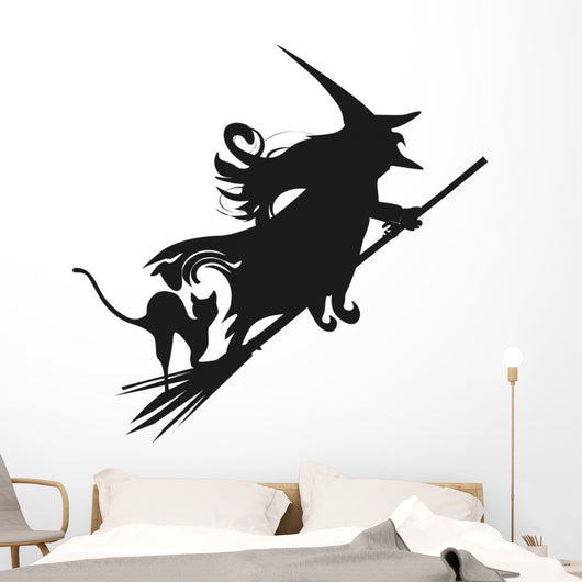 Witch silhouette Wall Decal