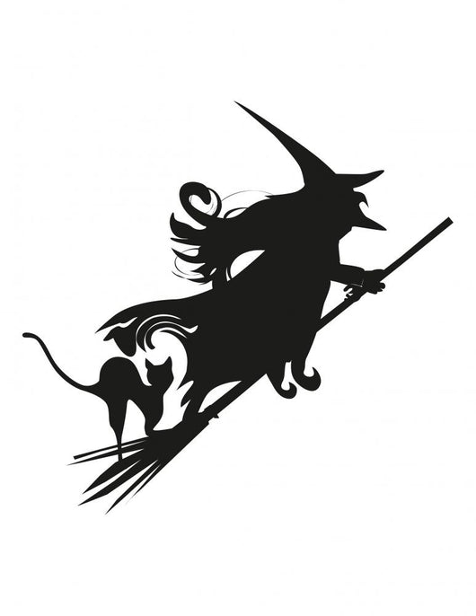 Witch silhouette Wall Decal