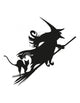 Witch silhouette Wall Decal