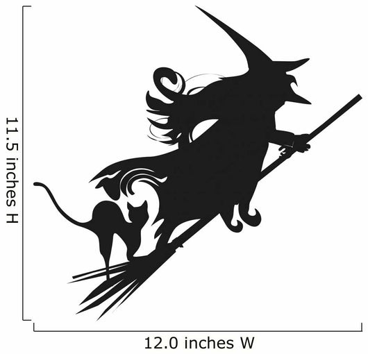 Witch silhouette Wall Decal