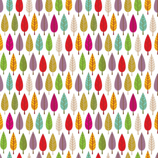 Tree Forrest Seamless Pattern Wall Decal