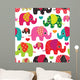Seamless Elephant Kids Pattern Wall Decal