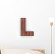 Wood Letter L Wall Decal