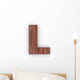 Wood Letter L Wall Decal