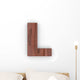 Wood Letter L Wall Decal