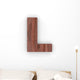 Wood Letter L Wall Decal