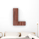 Wood Letter L Wall Decal