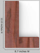 Wood Letter L Wall Decal