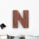 Wood Letter N Wall Decal